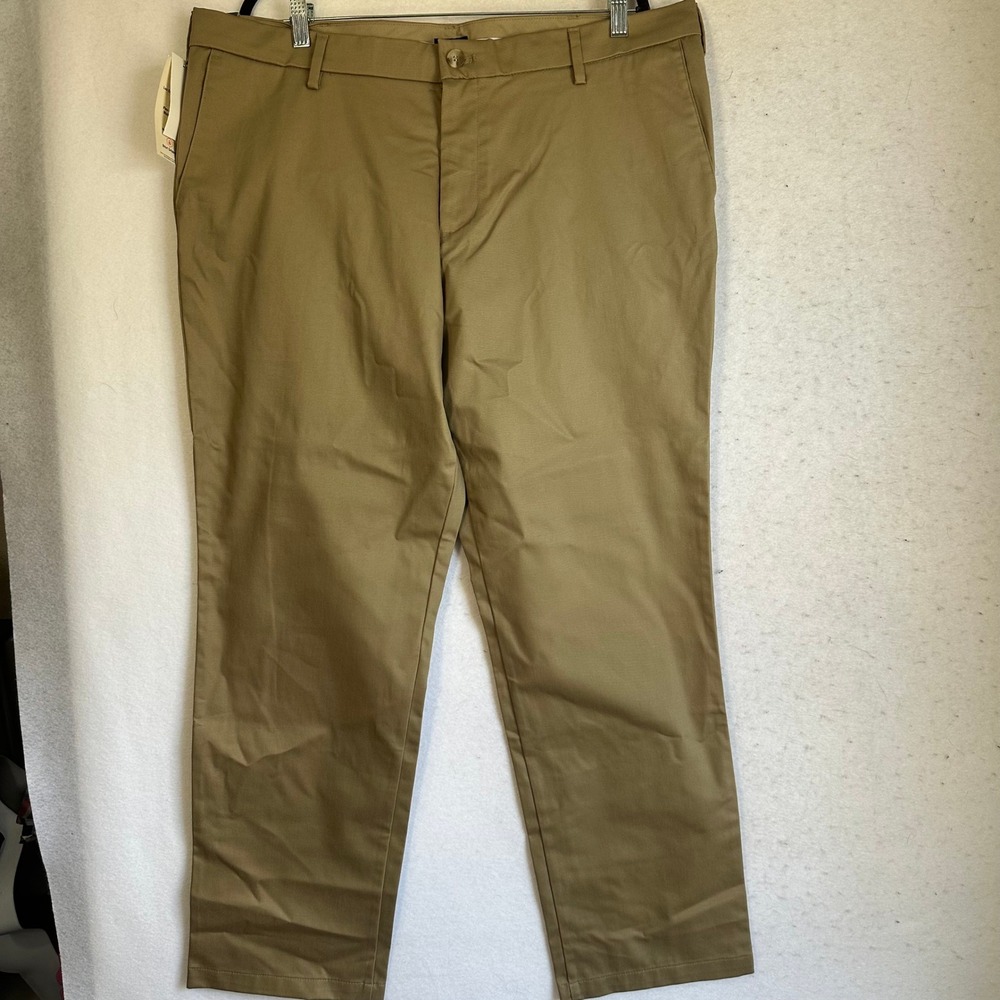 Dockers Signature‎ Khaki Lux Cotton Stretch Pants Mens 40x32 Tan Chino 594060007